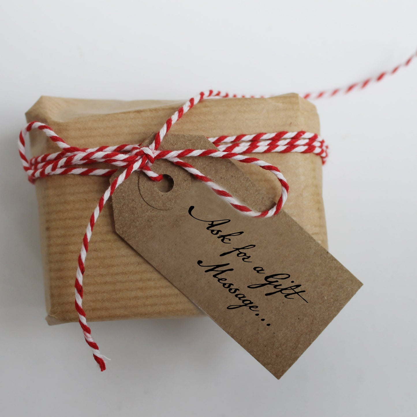 Rose Geranium soap with a gift tag message