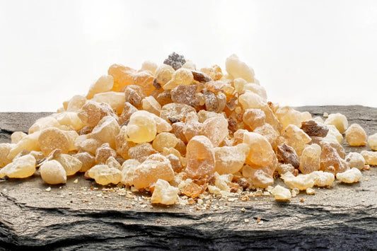 Castello de Haye Frankincense and Myrrh resting on Welsh slate