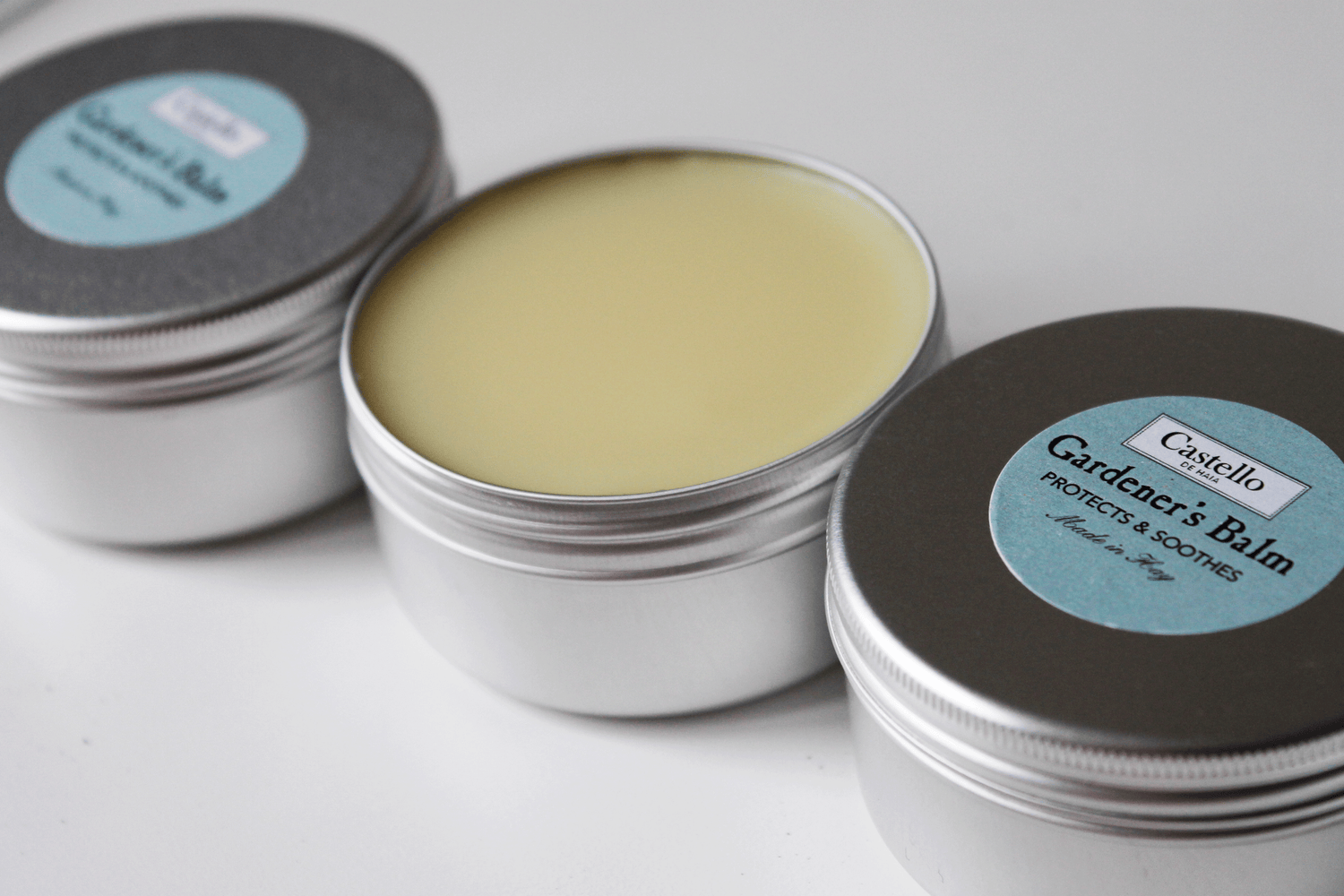 Natural lip balms and healing balms with botanical ingredients and essential oils