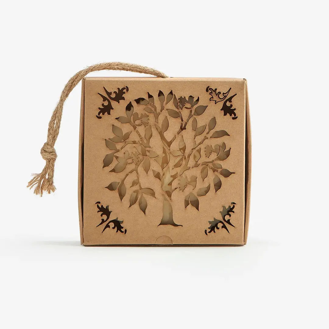 Castelbel Lovebirds Cedar & Rose Soap on Rope, 225g — kraft paper gift box packaging