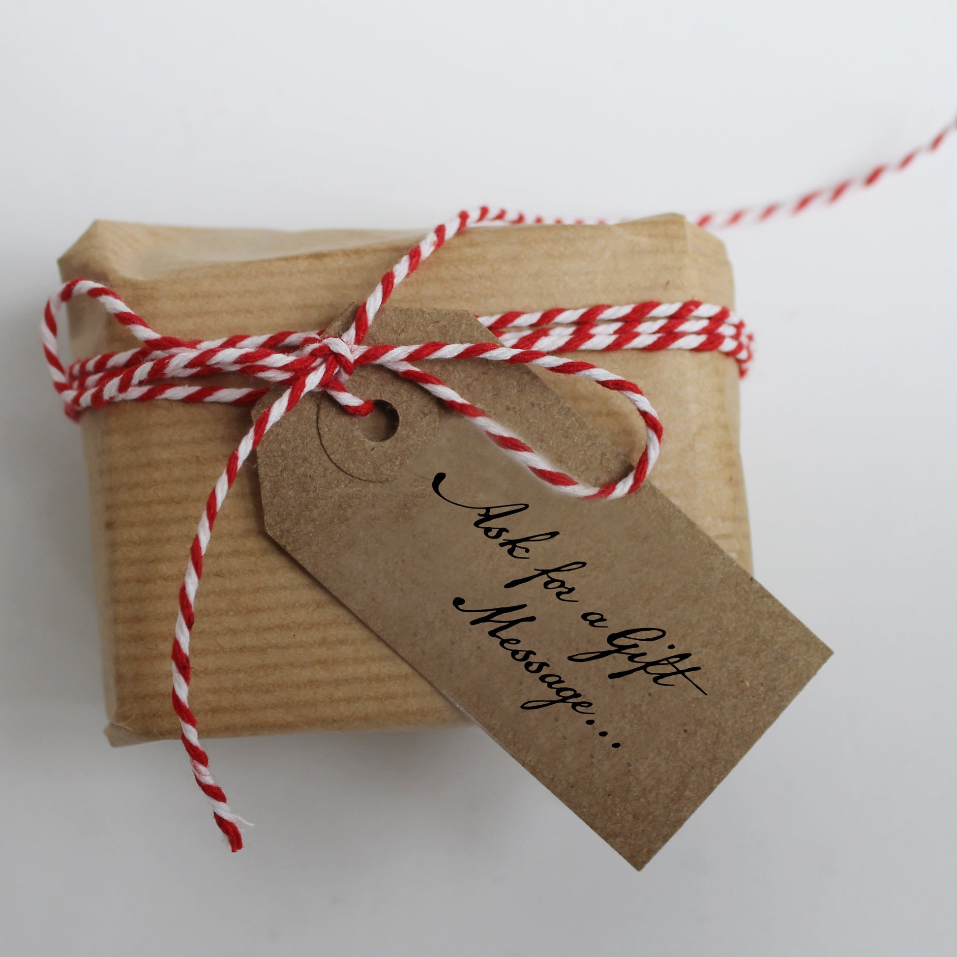 Rose Geranium soap with a gift tag message
