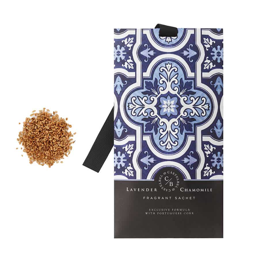 Castelbel Lavender and Chamomile scented sachet with Portuguese azulejo tile pattern
