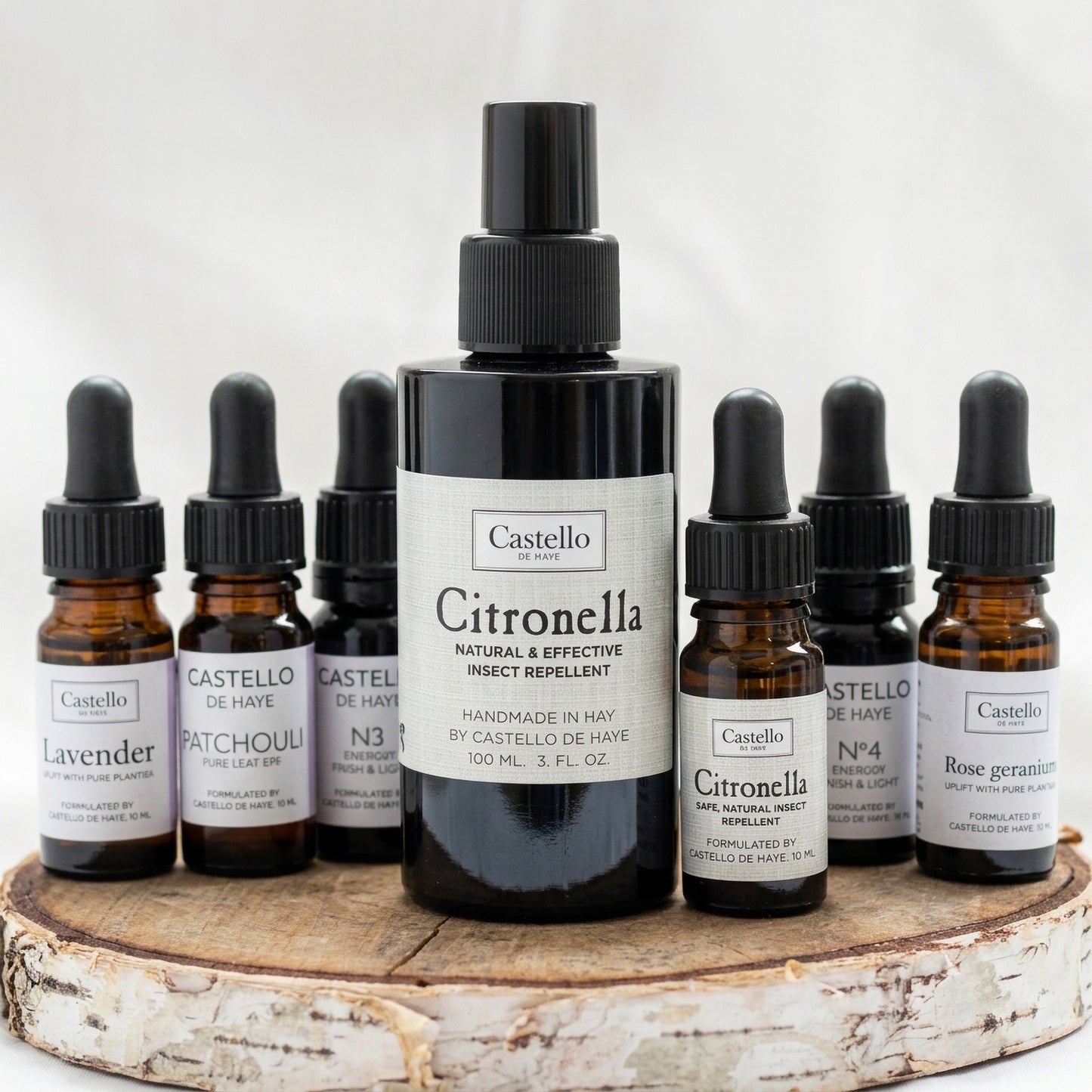 Citronella Mist Room Spray and 10ml Essential Oil by Castello de Haye
