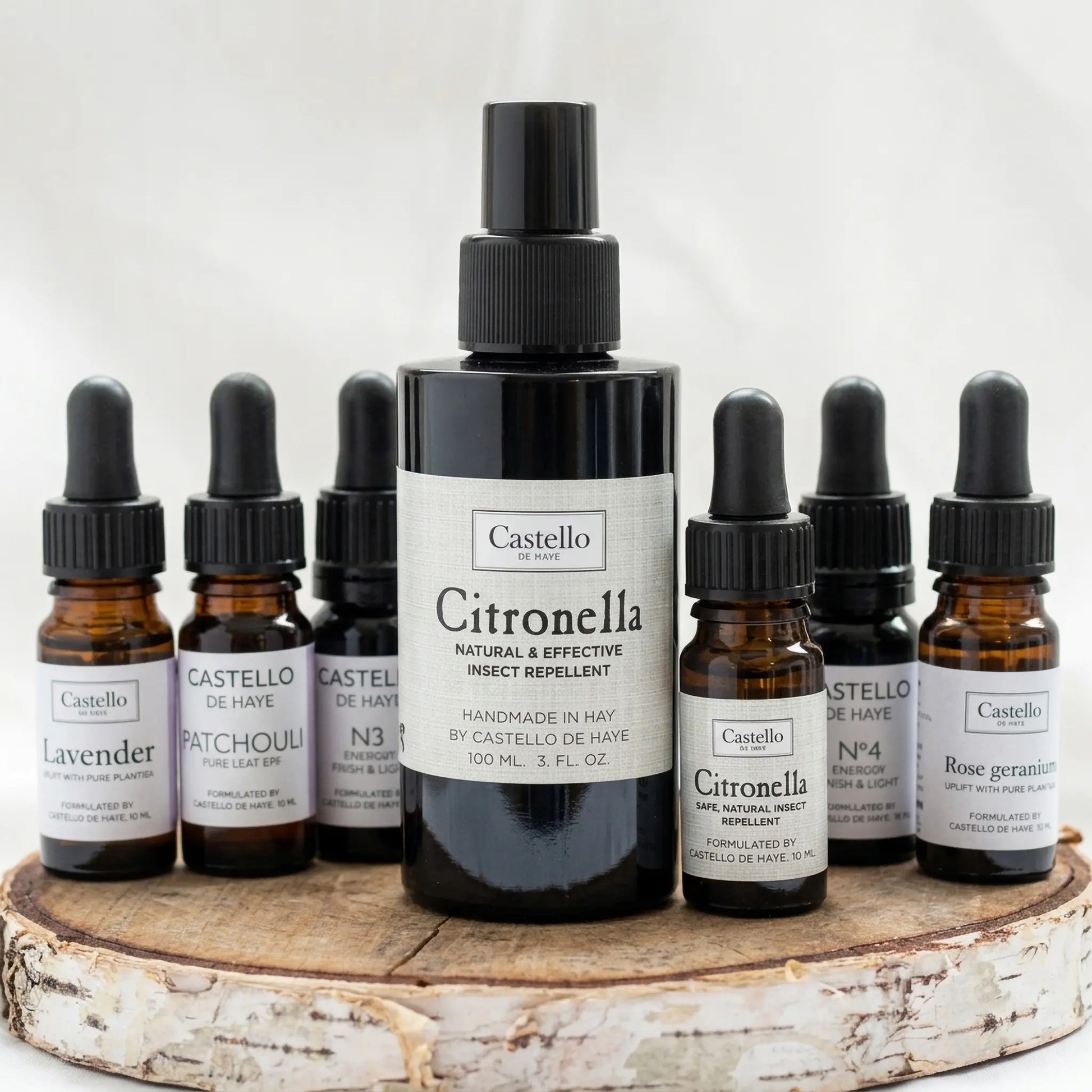 Citronella Mist Room Spray and 10ml Essential Oil by Castello de Haye