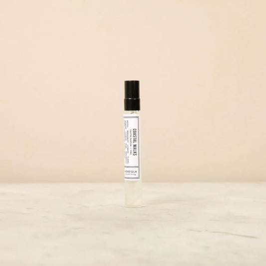 Coastal Walks 10ml natural essential oil perfume by Norfolk Natural Living on cream background