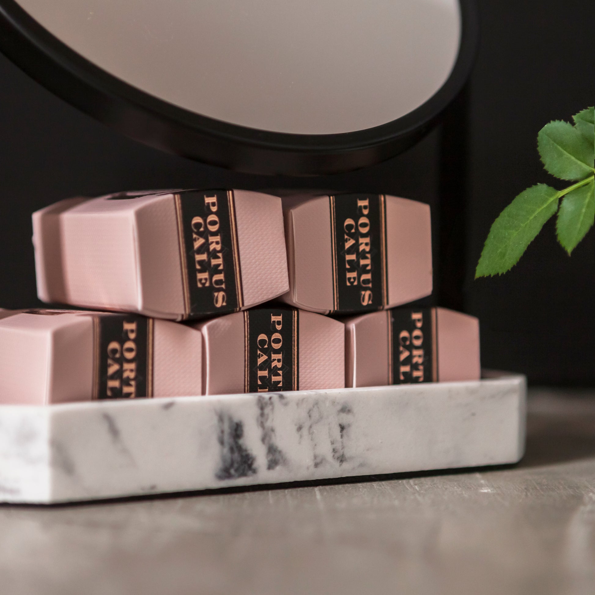 Portus Cale Rose Blush sophisticated pillow box packaging – Castelbel Portugal