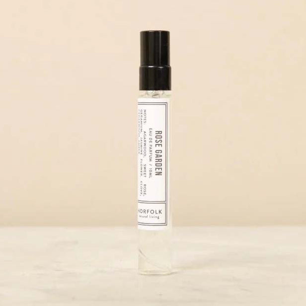 Rose Garden Natural Parfum 10ml bottle by Norfolk Natural Living