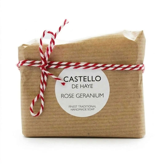 Castello de Haye Rose Geranium finest traditional handmade soap, 200g